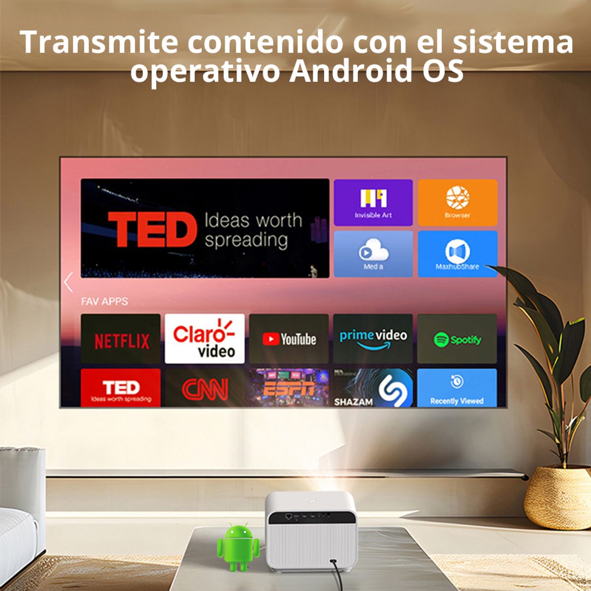 BYINTEK - PROYECTOR BYINTEK Full HD SMART LOVE U12 800 ANSI