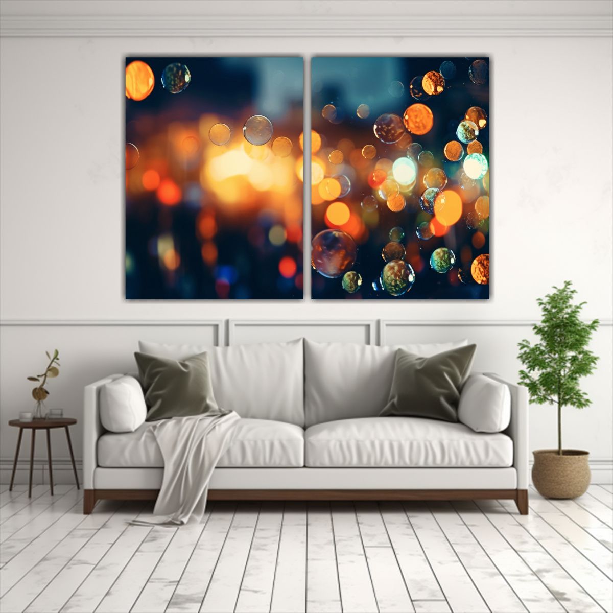 GENERICO - Pinturas Decorativas Con Efecto Bokeh En Fine 40x30 Cm