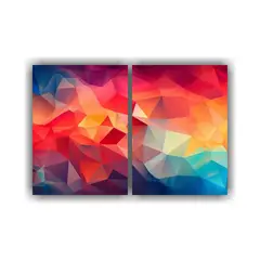 GENERICO - Cuadros De Tela Con Líneas Finas Estético 40x30 Cm