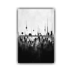 GENERICO - Pintura Panorámica Minimalista Y Surrealista De 30x40 Cm