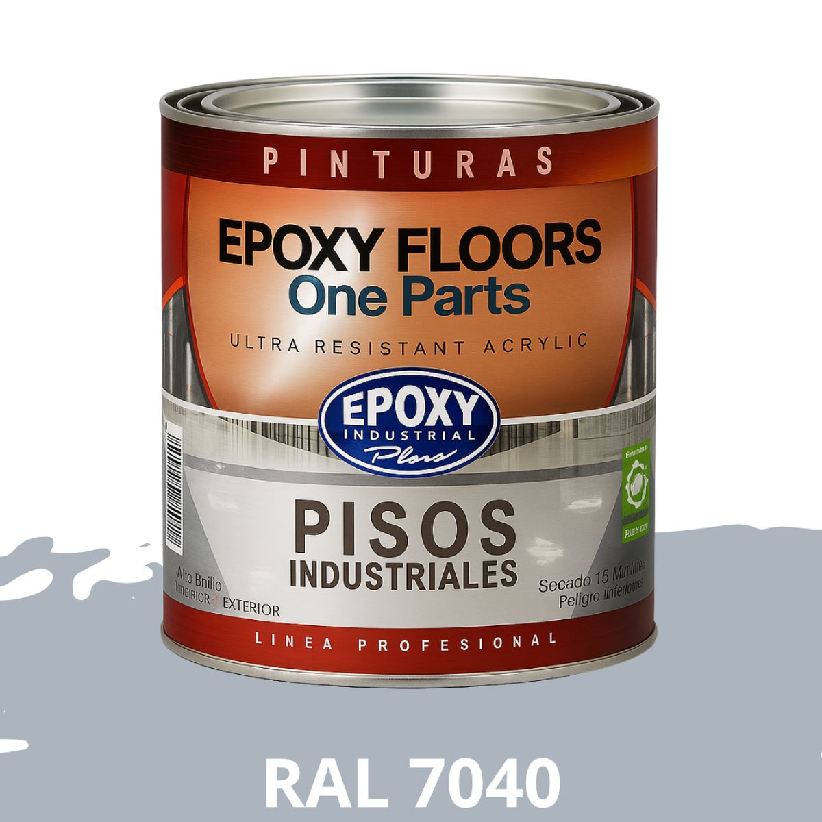 EPOXY - PINTURA ALTO TRANSITO - EPOXY FLOORS - 1L  RAL 7040
