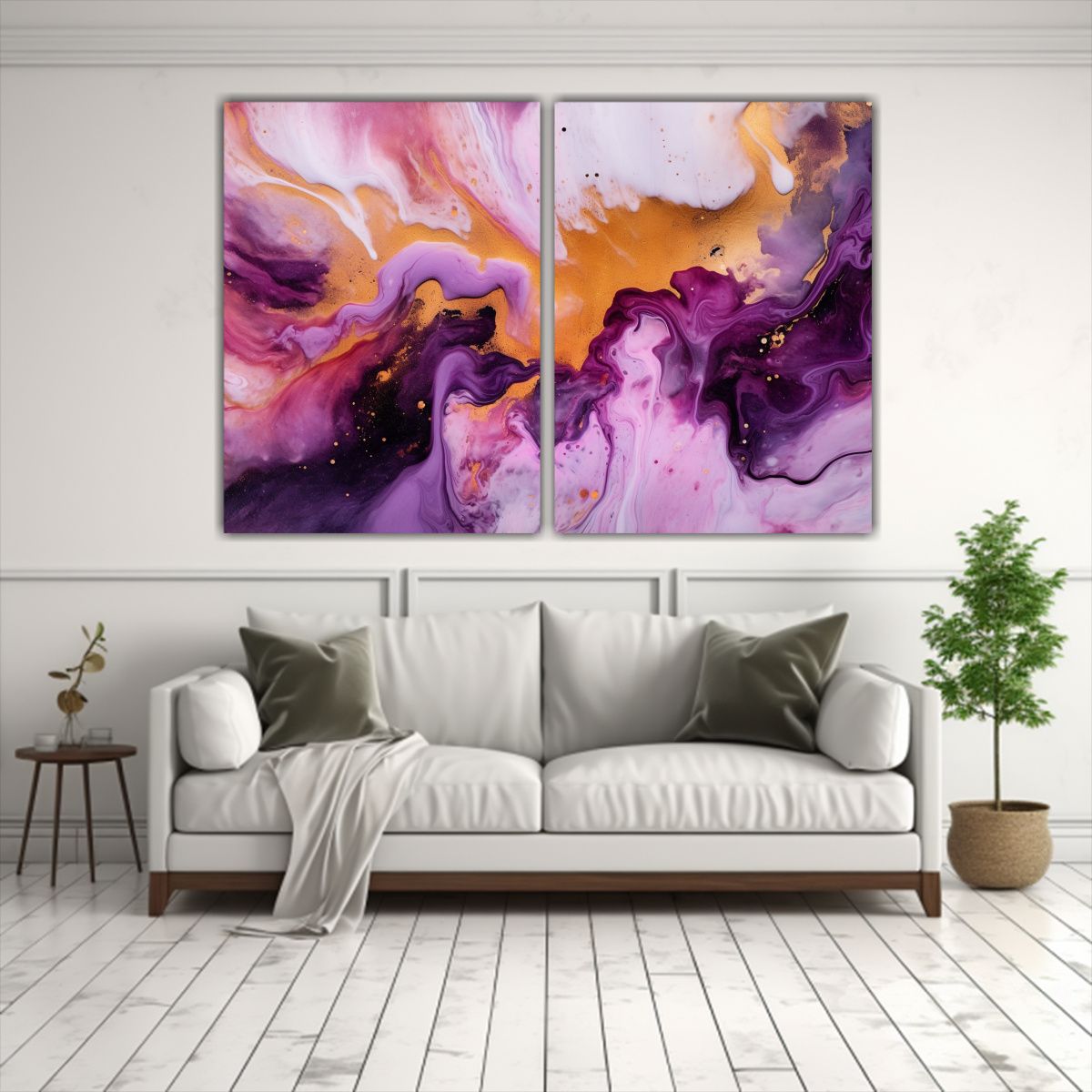 GENERICO - Arte De Pared Moderno Clásico Con Salpicaduras 40x30 Cm