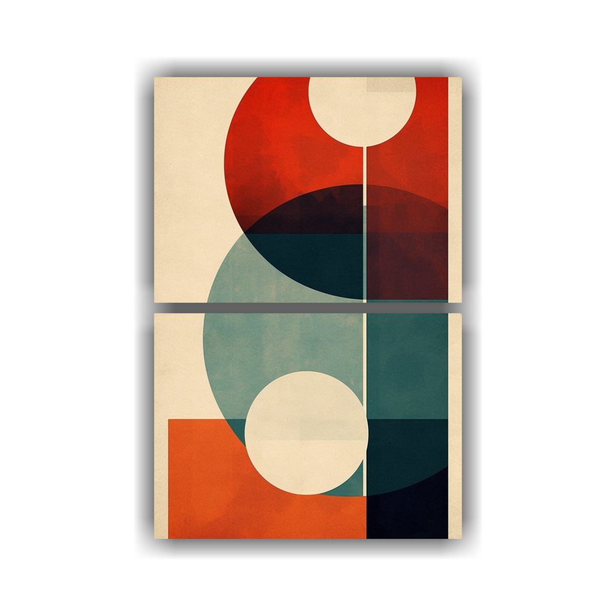 GENERICO - Pinturas De Pared Estilo Galería Abstracto Retro 30x40 Cm