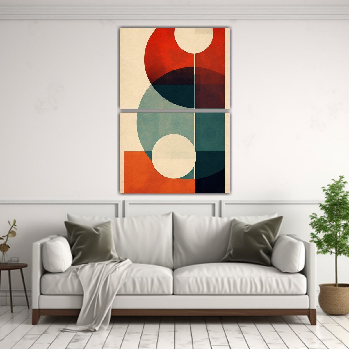 GENERICO - Pinturas De Pared Estilo Galería Abstracto Retro 30x40 Cm