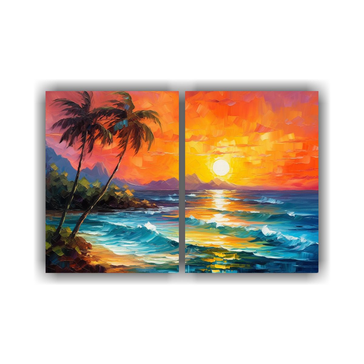 GENERICO - Cuadro Decorativo De Dormitorio Con Playa 80x60 Cm