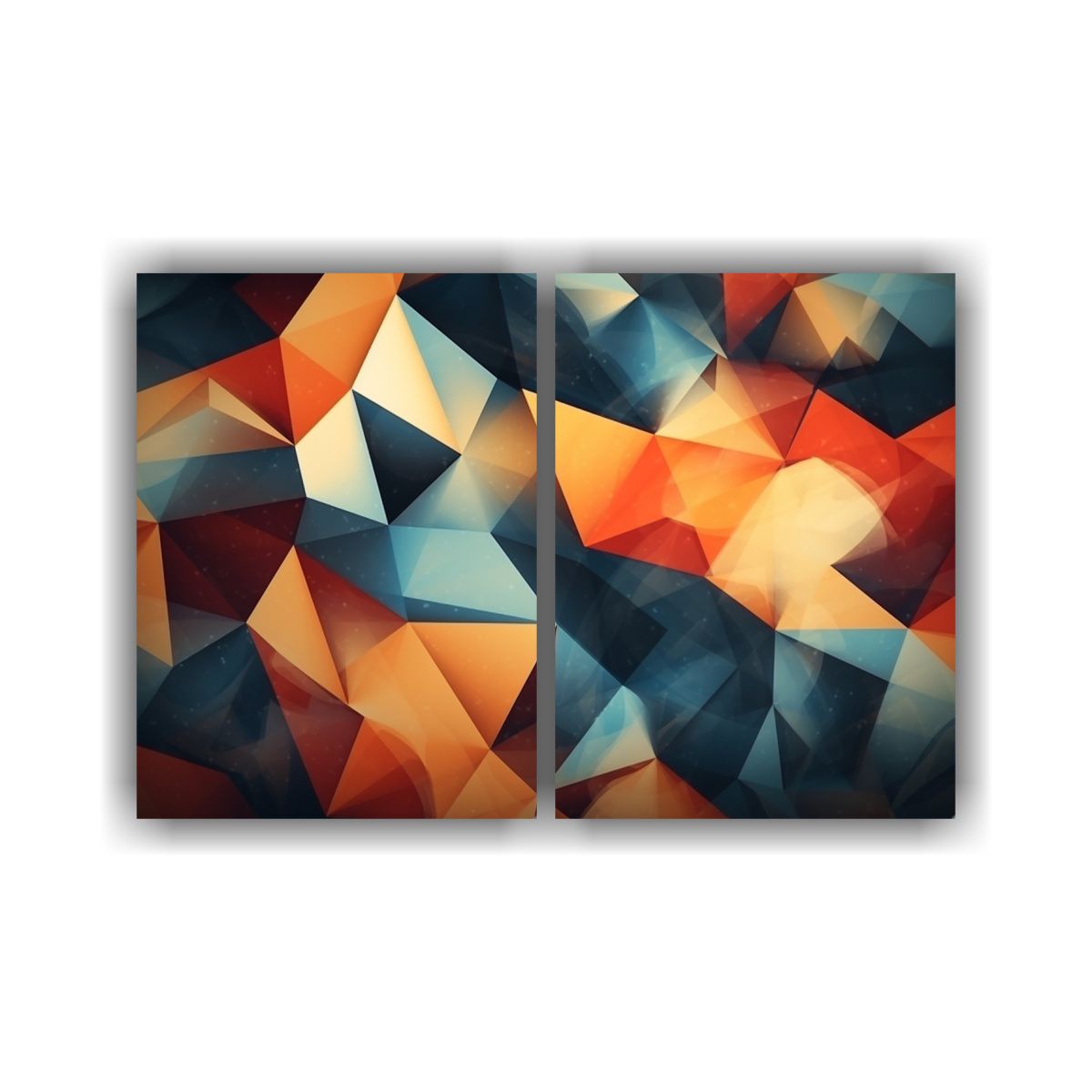 GENERICO - Cuadros Abstractos Geométricos Decorativos Con 40x30 Cm