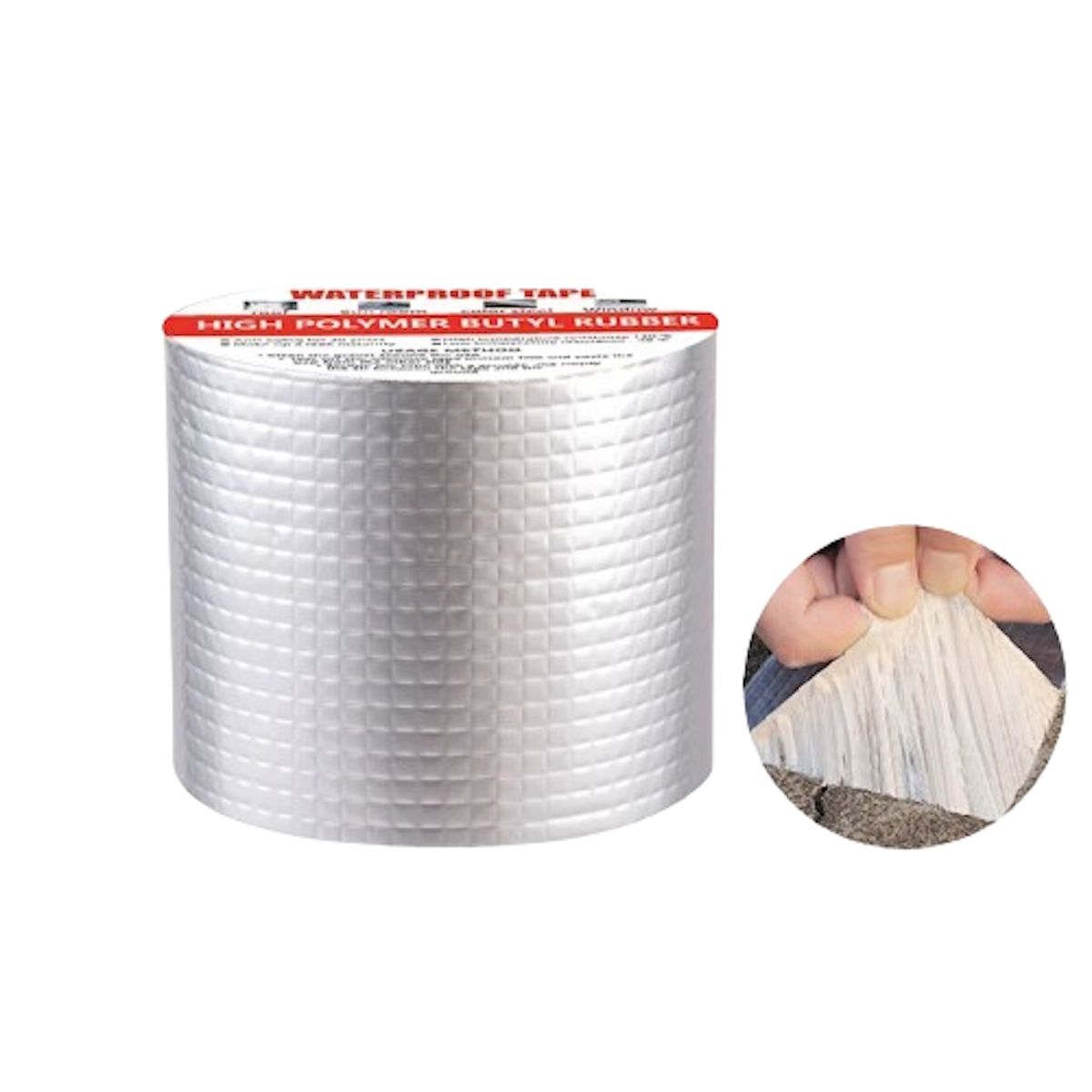 GENERICO - Cinta Butílica Aluminio Impermeable Para Fugas De 50mm