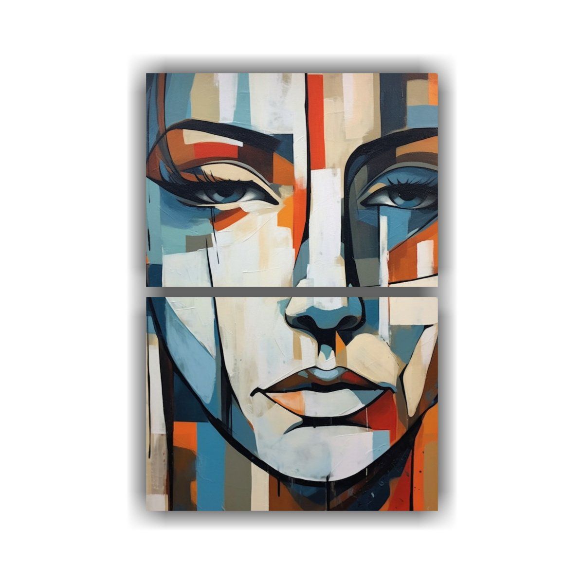 GENERICO - Pintura De Mujer Con Colores Y Abstracto 30x40 Cm