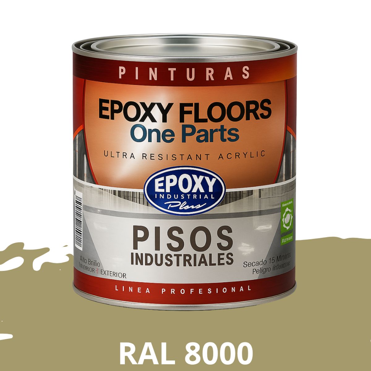 EPOXY - PINTURA ALTO TRANSITO - EPOXY FLOORS - 1L  RAL 8000