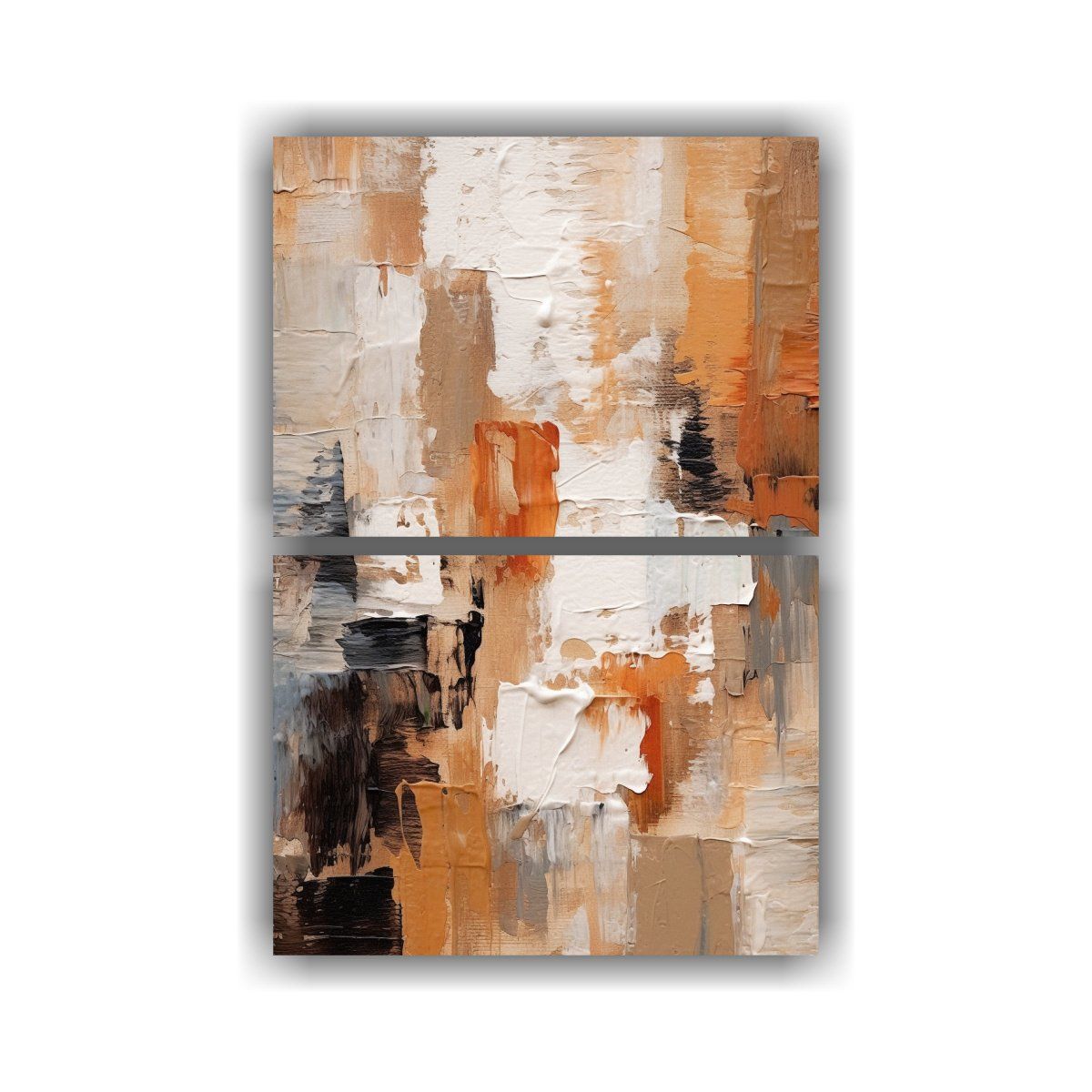 GENERICO - Pintura Abstracta Moderna De Café En Tono 30x40 Cm