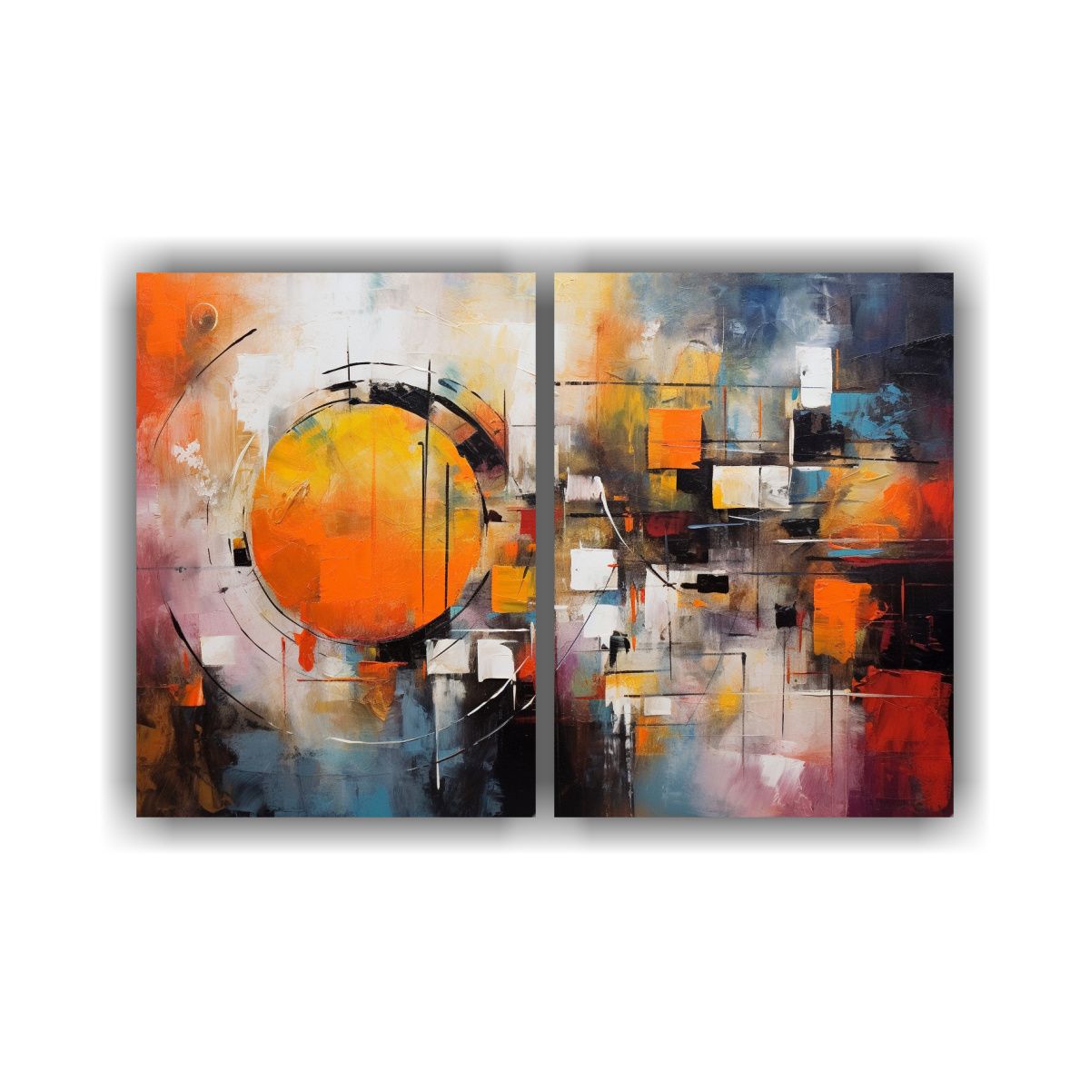 GENERICO - Cuadros Abstractos Motivacionales Ganadores De 40x30 Cm