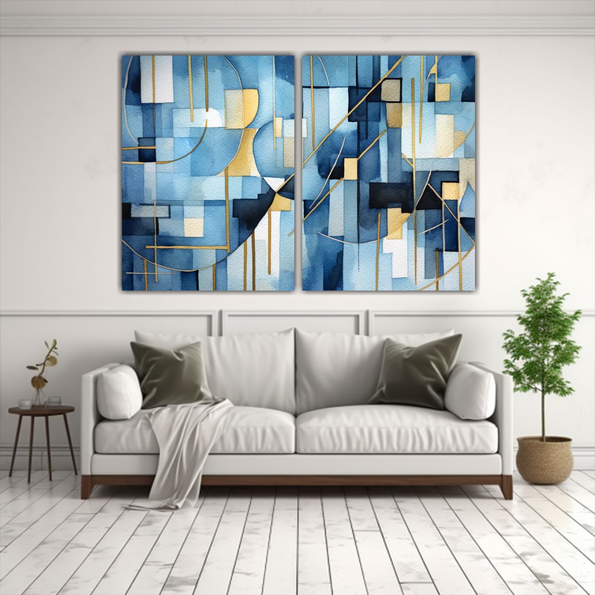 GENERICO - Pinturas Abstractas Modernas Elegantes Y 80x50 Cm
