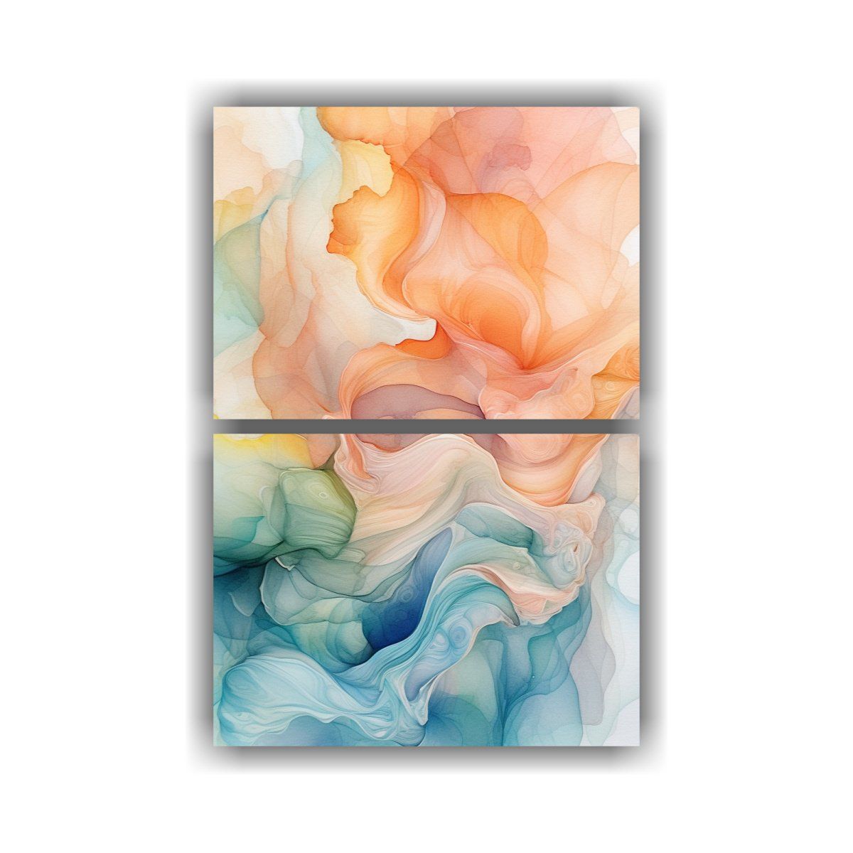 GENERICO - Set De 2 Cuadros De Decoración Con Concepto 30x40 Cm