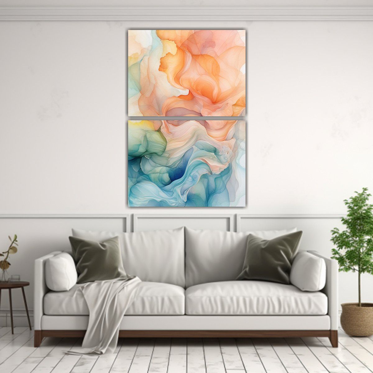 GENERICO - Set De 2 Cuadros De Decoración Con Concepto 30x40 Cm