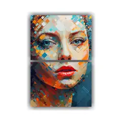 GENERICO - Pinturas De Decoración Dos Cuadros Expresión 30x40 Cm