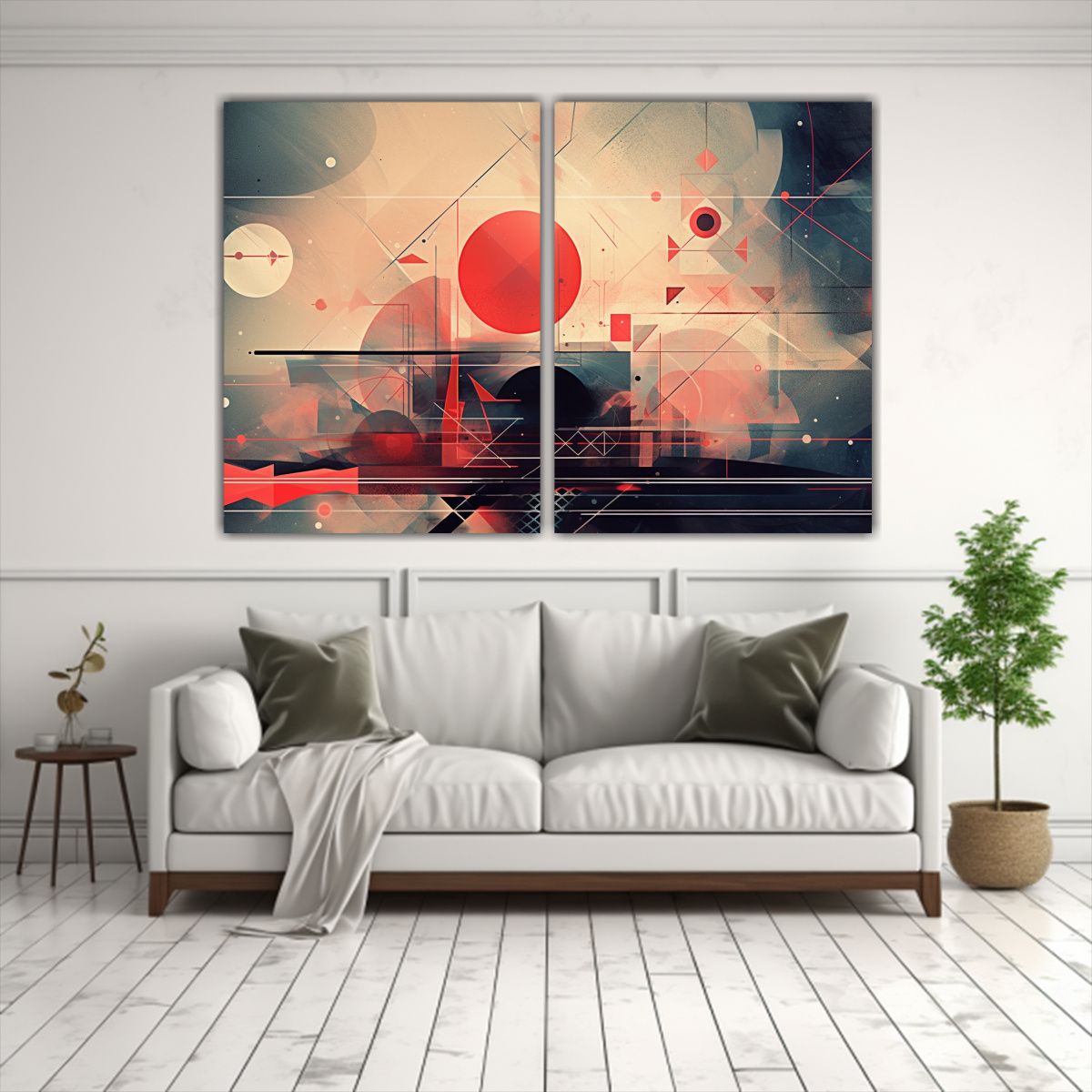 GENERICO - Pinturas Decorativas En Bastidor Con Movimiento 80x60 Cm