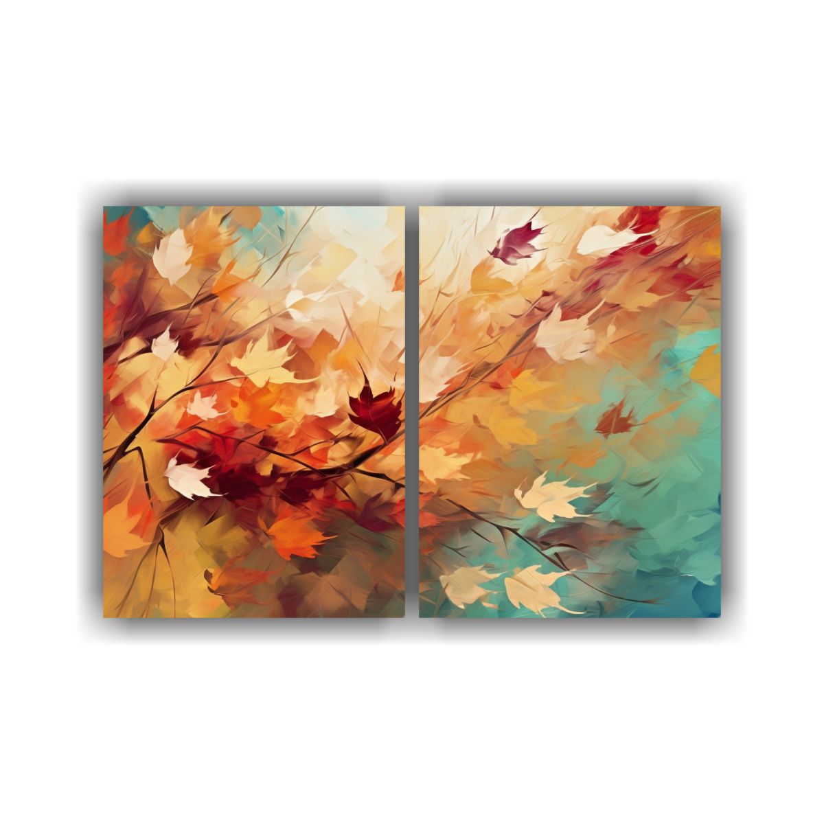 GENERICO - Pinturas Decorativas Digitales De Otoño Con 80x50 Cm