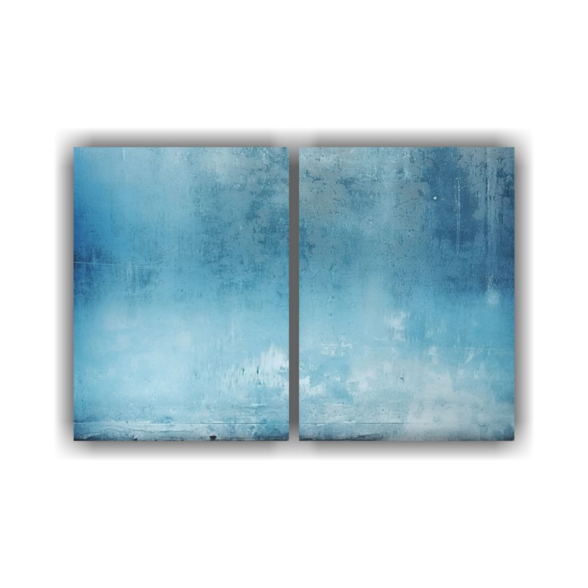 GENERICO - Cuadros Decorativos De Lienzo Con Capa Azul 80x50 Cm