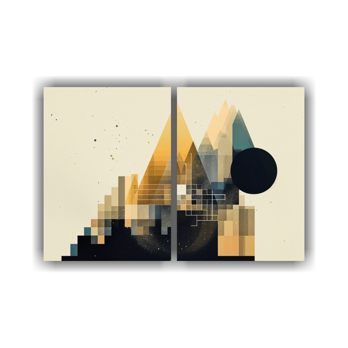 GENERICO - Cuadro De Pared Acuarela Estética Imágenes Y 40x30 Cm