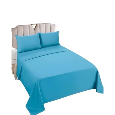 Imagen 2 del producto JUEGO DE SABANAS 2 PLAZAS CELESTE