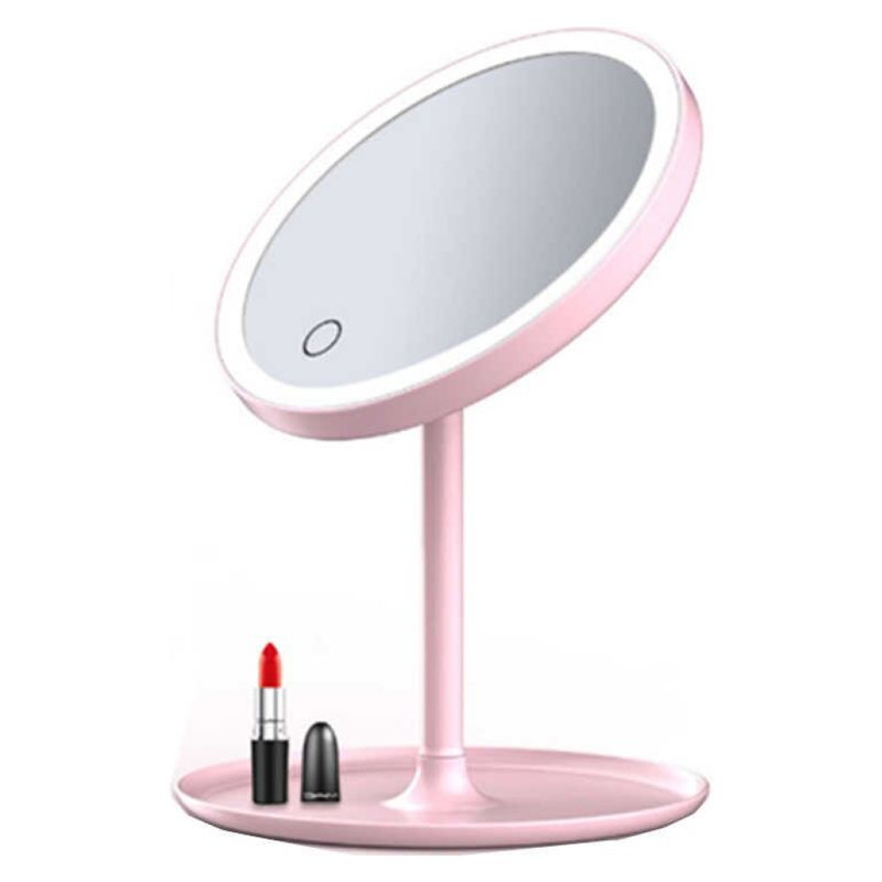 GENERICO - Espejo Para Maquillaje Plegable Luz Led Redondo