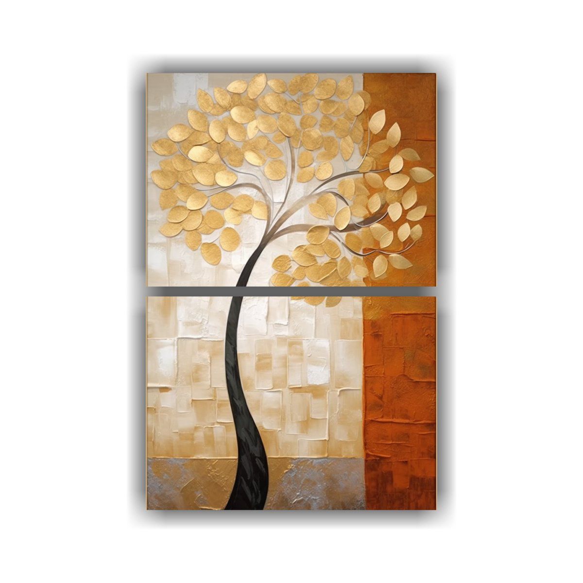 GENERICO - Cuadro Abstracto Moderno Cuadro Luminosa Árbol 30x40 Cm