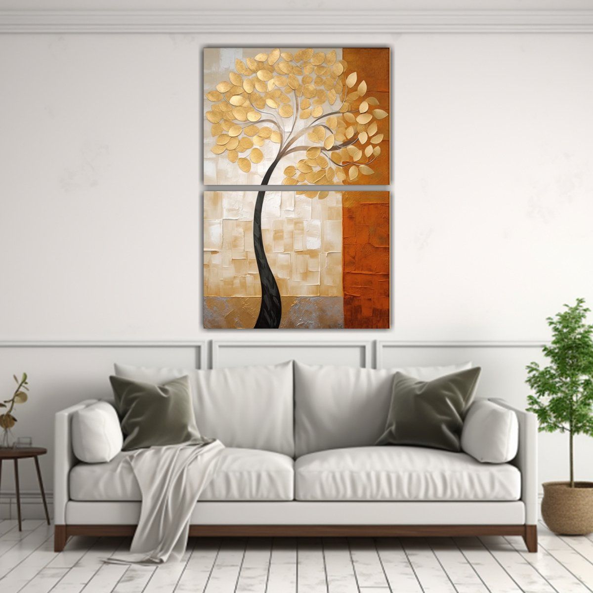 GENERICO - Cuadro Abstracto Moderno Cuadro Luminosa Árbol 30x40 Cm