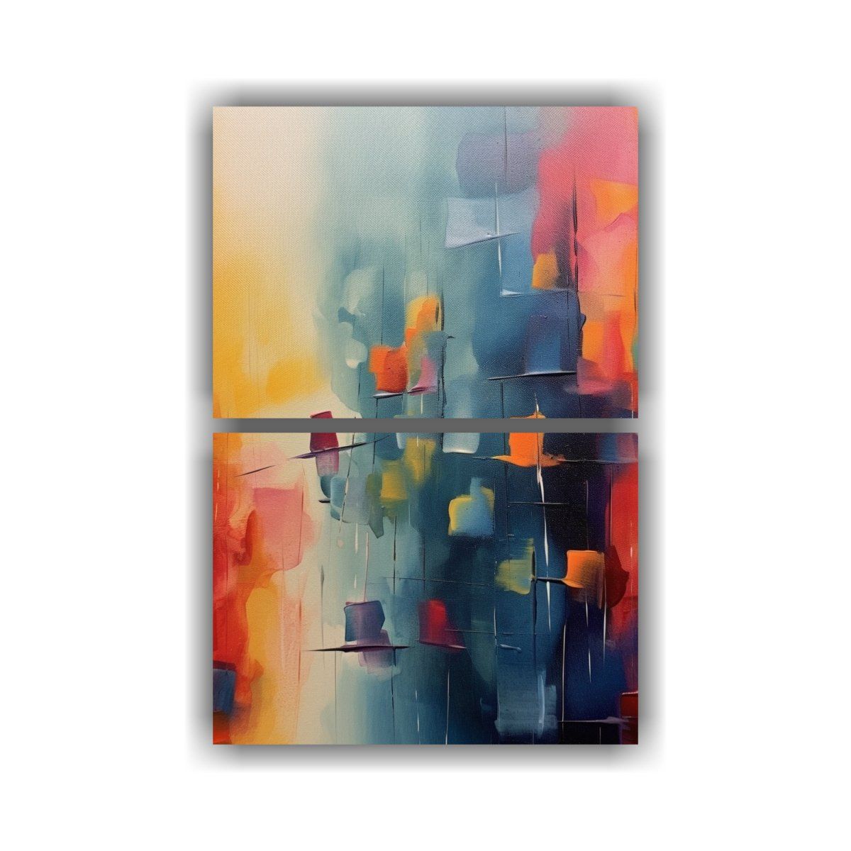 GENERICO - Pinturas Decorativas Abstractas Para Sala De 30x40 Cm