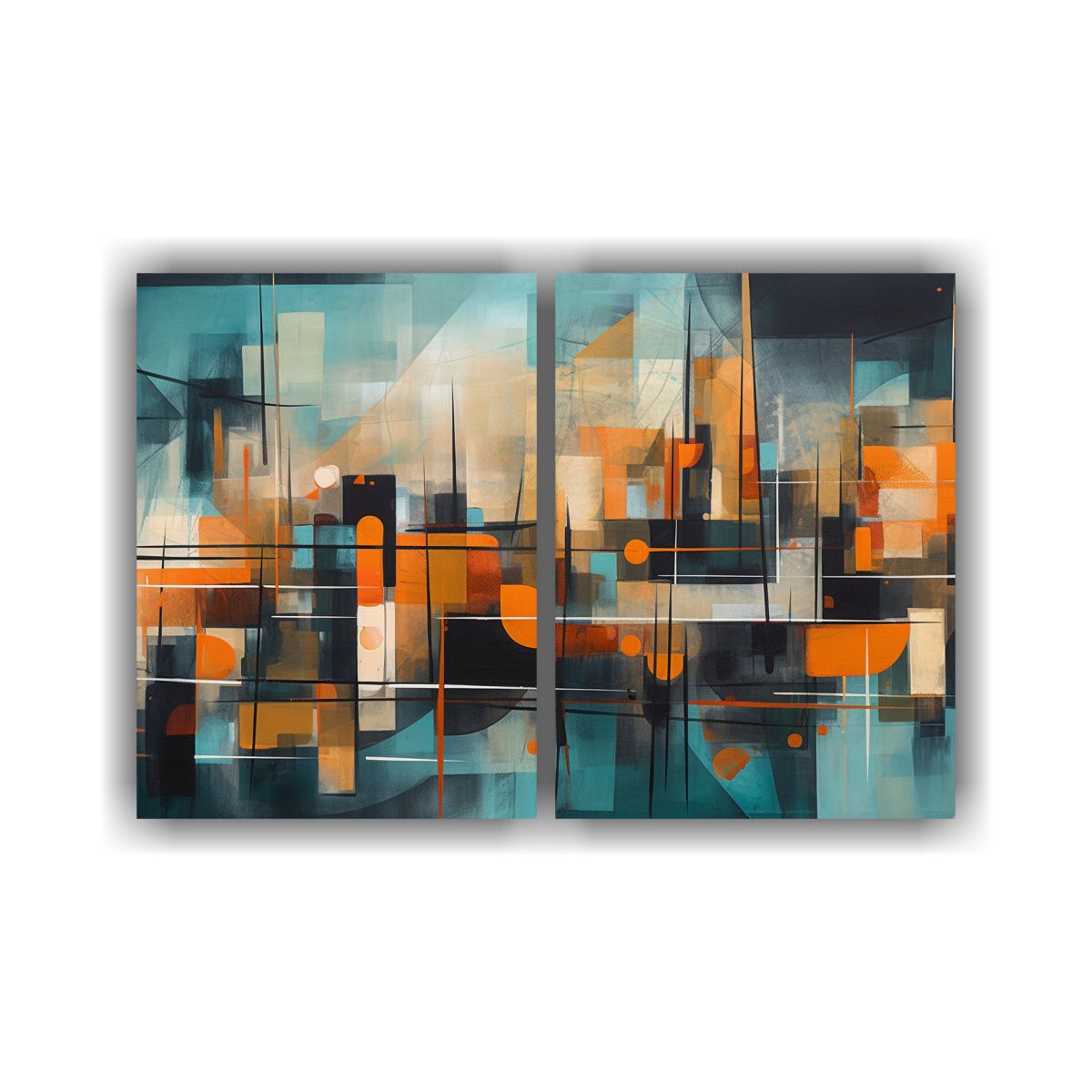 GENERICO - Cuadros De Lienzo Modernos Vida Urbana Estilo 40x30 Cm