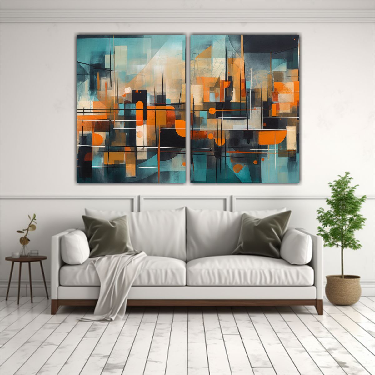 GENERICO - Cuadros De Lienzo Modernos Vida Urbana Estilo 40x30 Cm
