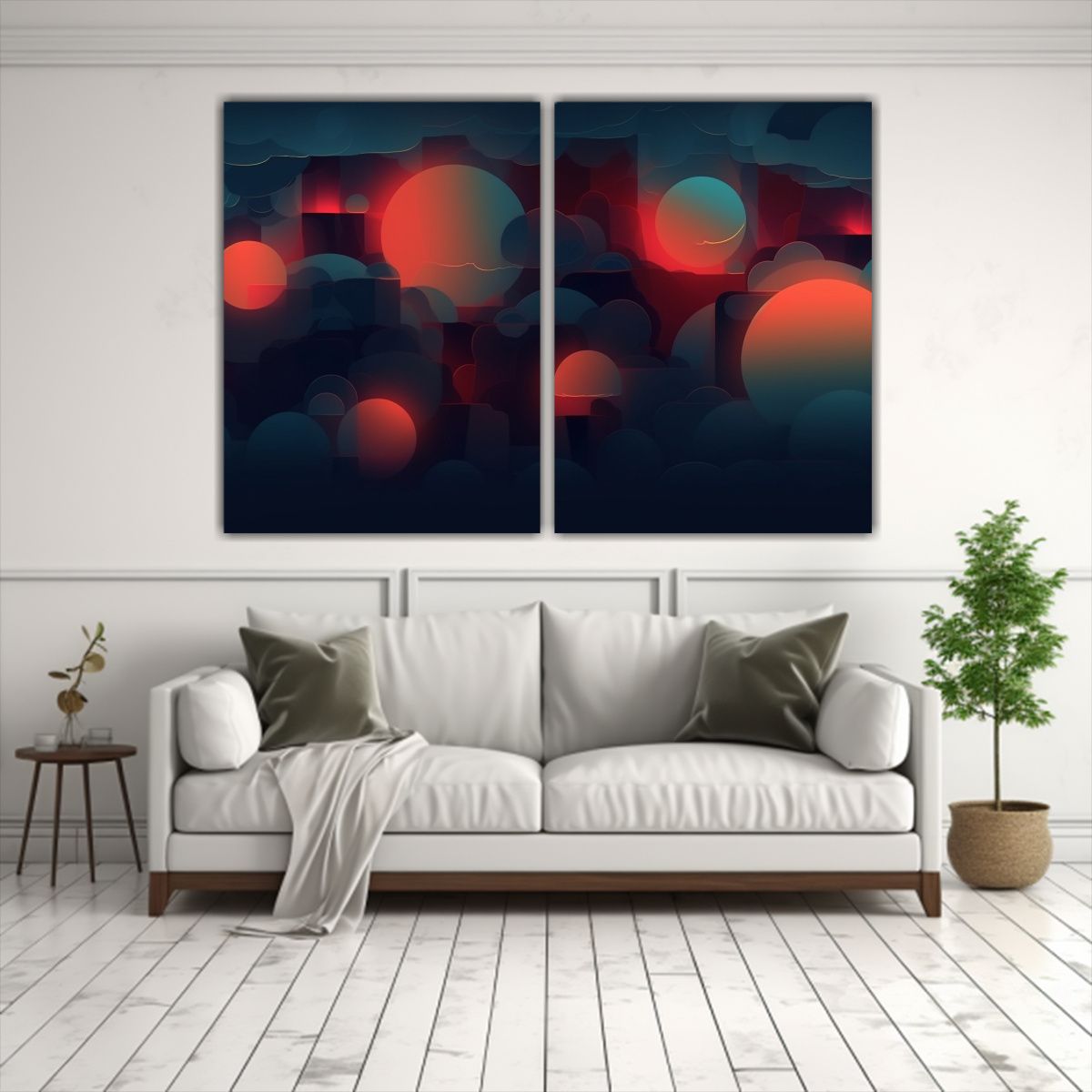 GENERICO - Pinturas Decorativas De Pared Acuarela Abstracta 80x60 Cm
