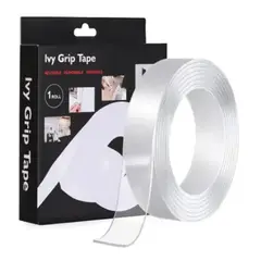 GENERICO - Cinta Silicona Adhesiva Doble Contacto Transparente Ivy Grip 3MT