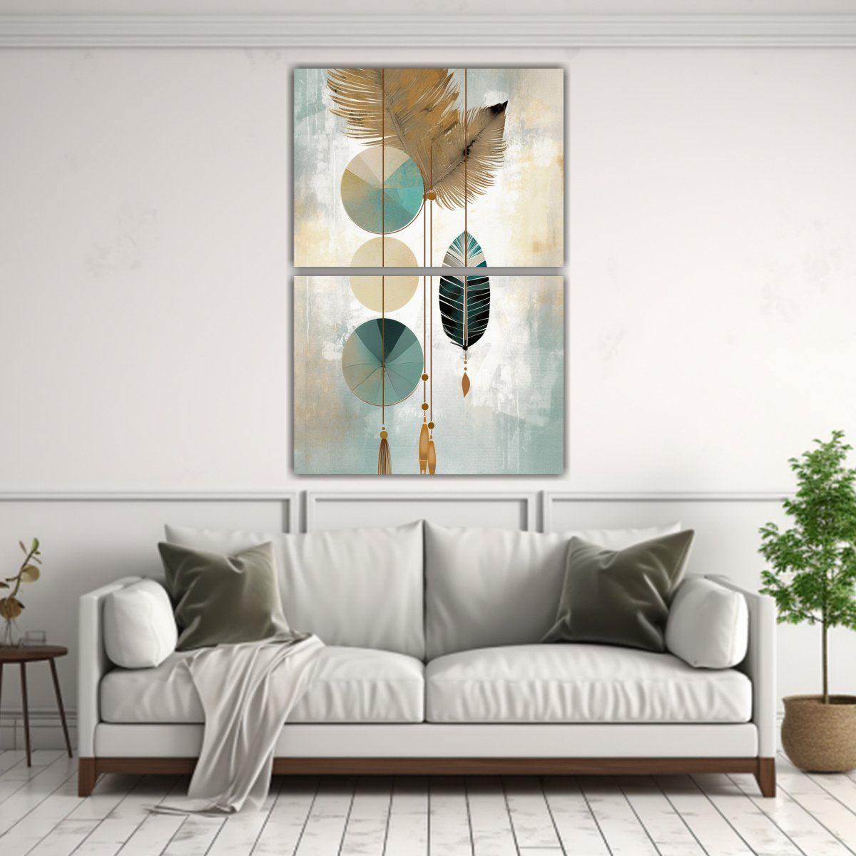 GENERICO - Pinturas Estilo Boho De Alta Calidad Paleta 30x40 Cm