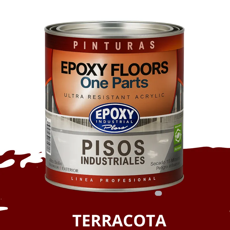 EPOXY - PINTURA ALTO TRANSITO - EPOXY FLOORS - 1L  OXIDO TERRACOTA