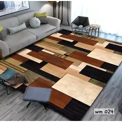 GENERICO - ALFOMBRA PARA LIVING ANTIDESLIZANTE CON DISEÑOS TRIDIMENCIONALES