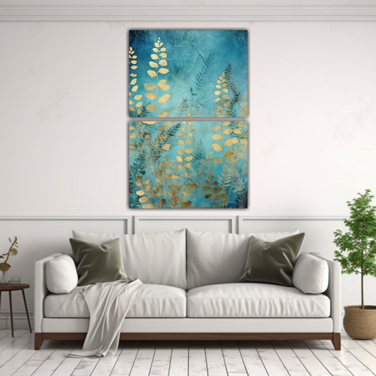 GENERICO - 2 Telas En Bastidor De Alta Calidad Para Oficina 30x40 Cm