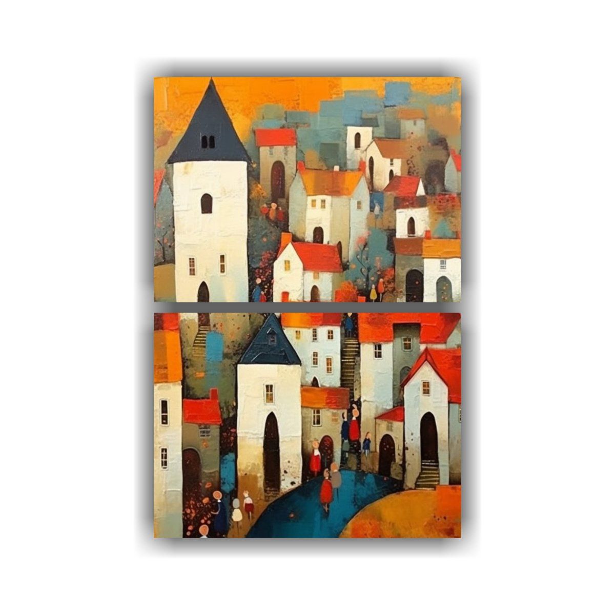 GENERICO - Pinturas Decorativas Estilo George Birrell Dos 30x40 Cm