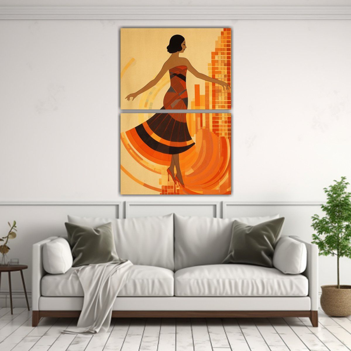 GENERICO - Pinturas Decorativas Jóvenes Moda Diseño 1920s 30x40 Cm