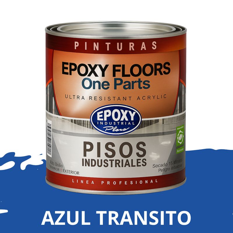 EPOXY - PINTURA ALTO TRANSITO - EPOXY FLOORS - 1L  AZUL TRANSITO