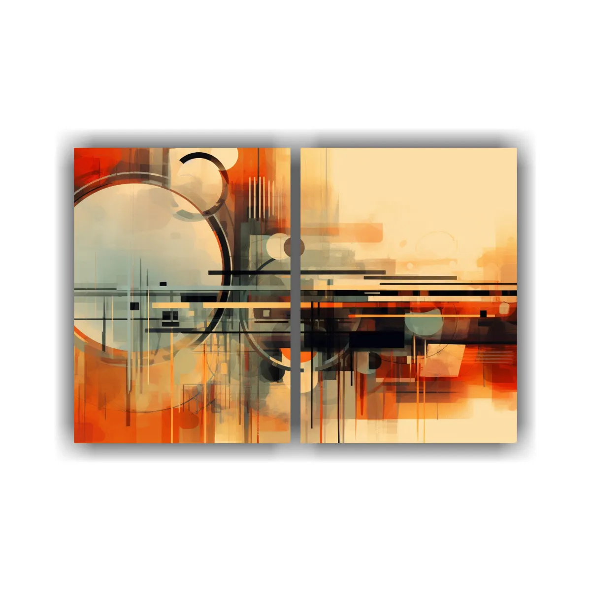 GENERICO - Pinturas Abstractas De Poder Con Fondo Estilo 80x50 Cm