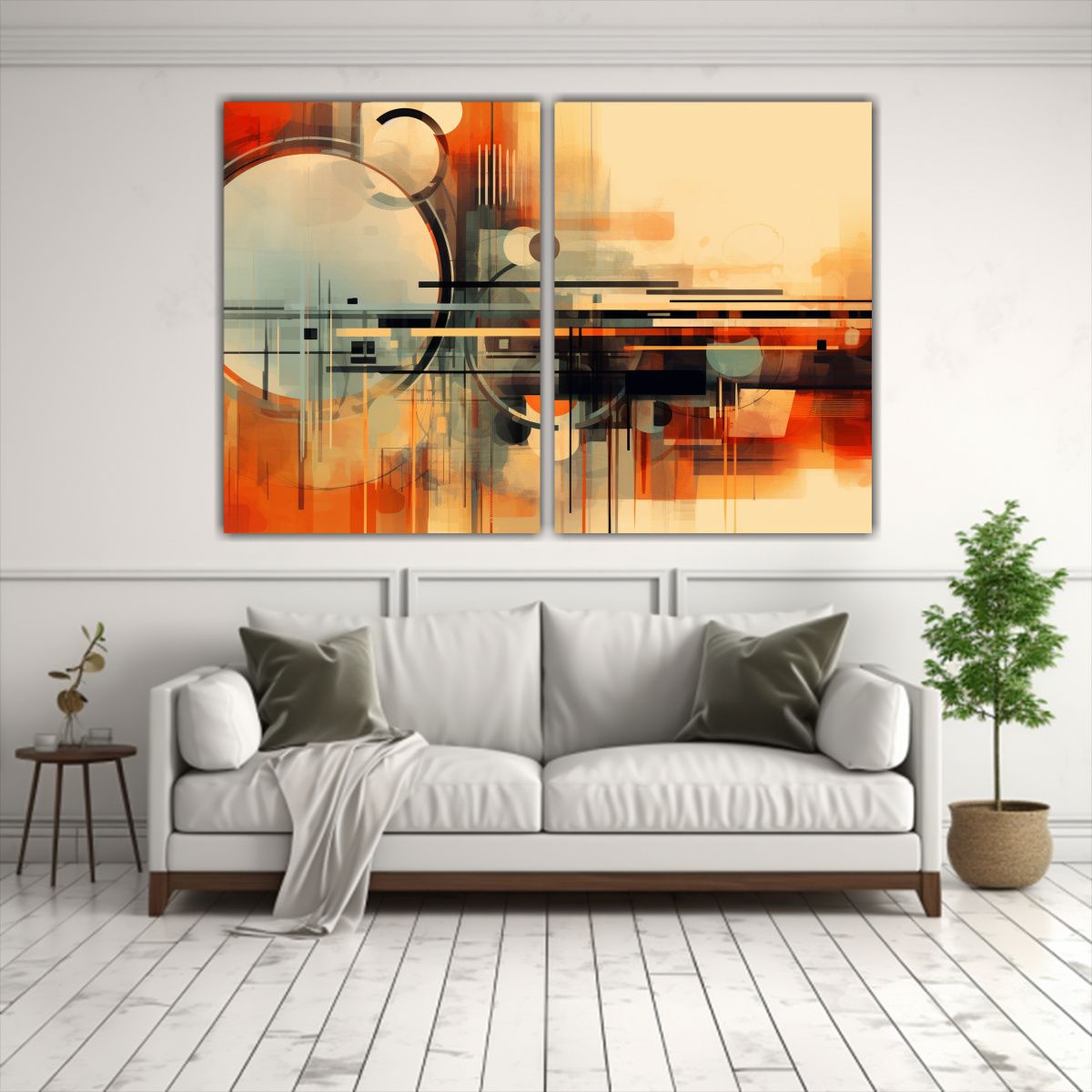 GENERICO - Pinturas Abstractas De Poder Con Fondo Estilo 80x50 Cm