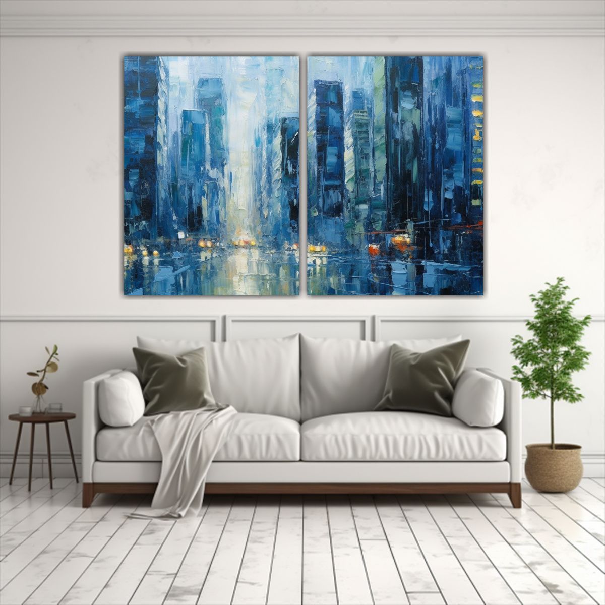 GENERICO - Pinturas Abstractas De Nueva York Estilo 40x30 Cm
