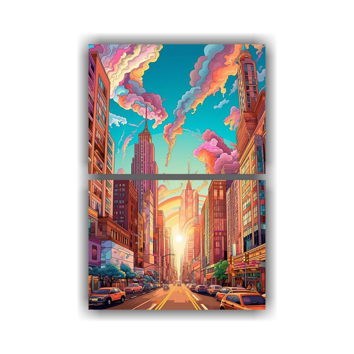 GENERICO - Pinturas Decorativas Enigmáticas De Arte Digital 30x40 Cm