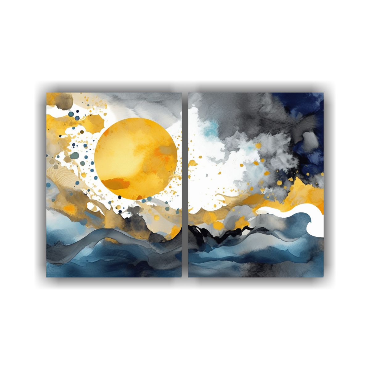 GENERICO - Cuadros Hermosos Sol Dorado Brillante En La 40x30 Cm