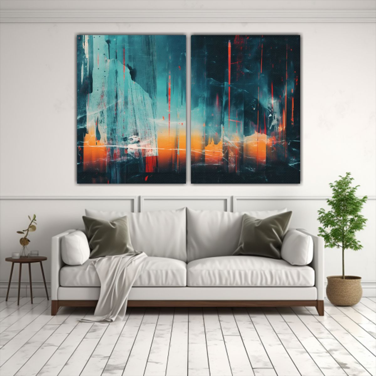 GENERICO - Cuadro Abstracto Para Decorar Con Sensibilidad 80x50 Cm