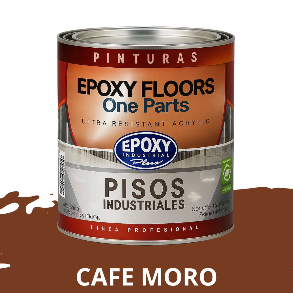 EPOXY - PINTURA ALTO TRANSITO - EPOXY FLOORS - 1L  CAFE MORO