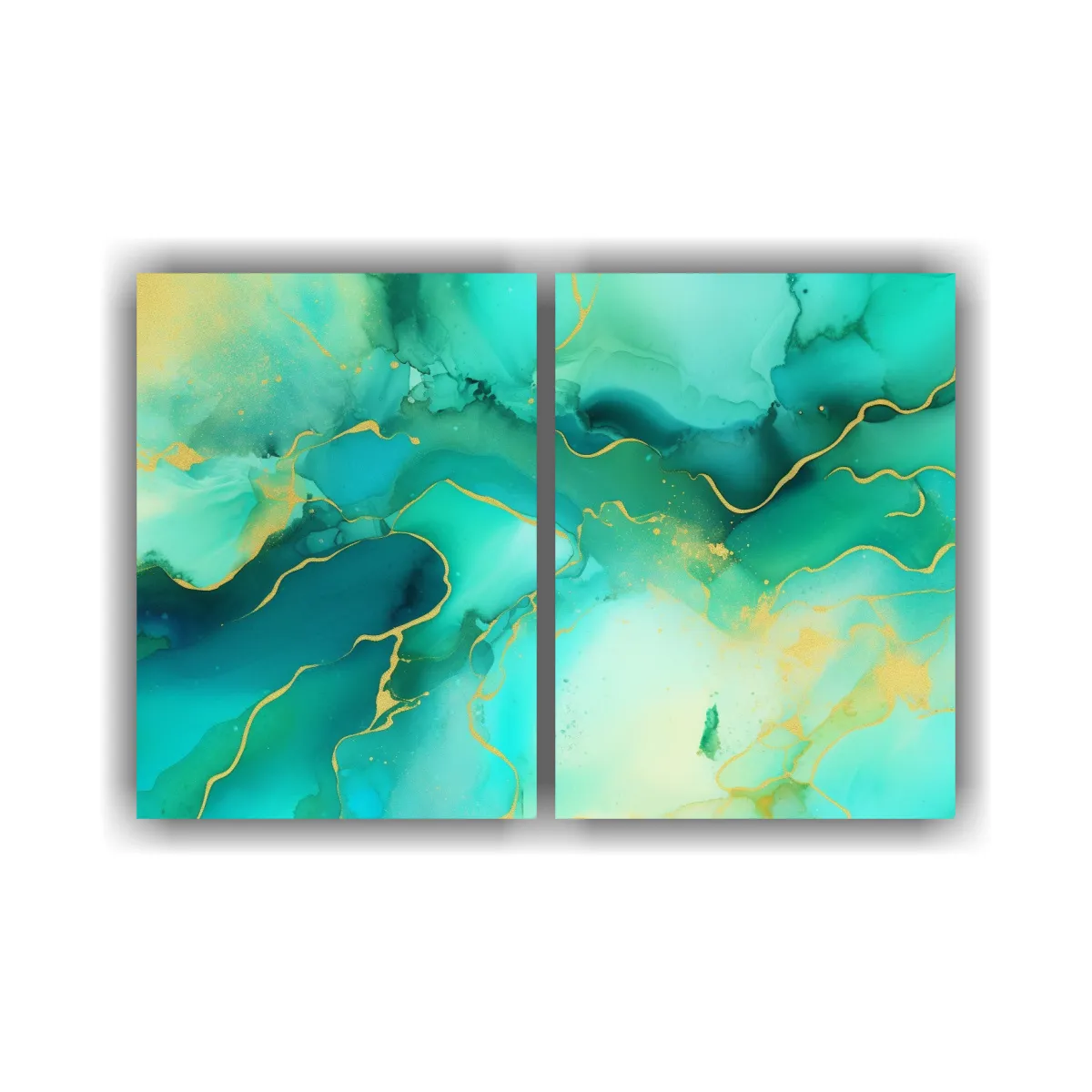 GENERICO - Venta De Doble Tela En Bastidor Escena De Tinta 40x30 Cm