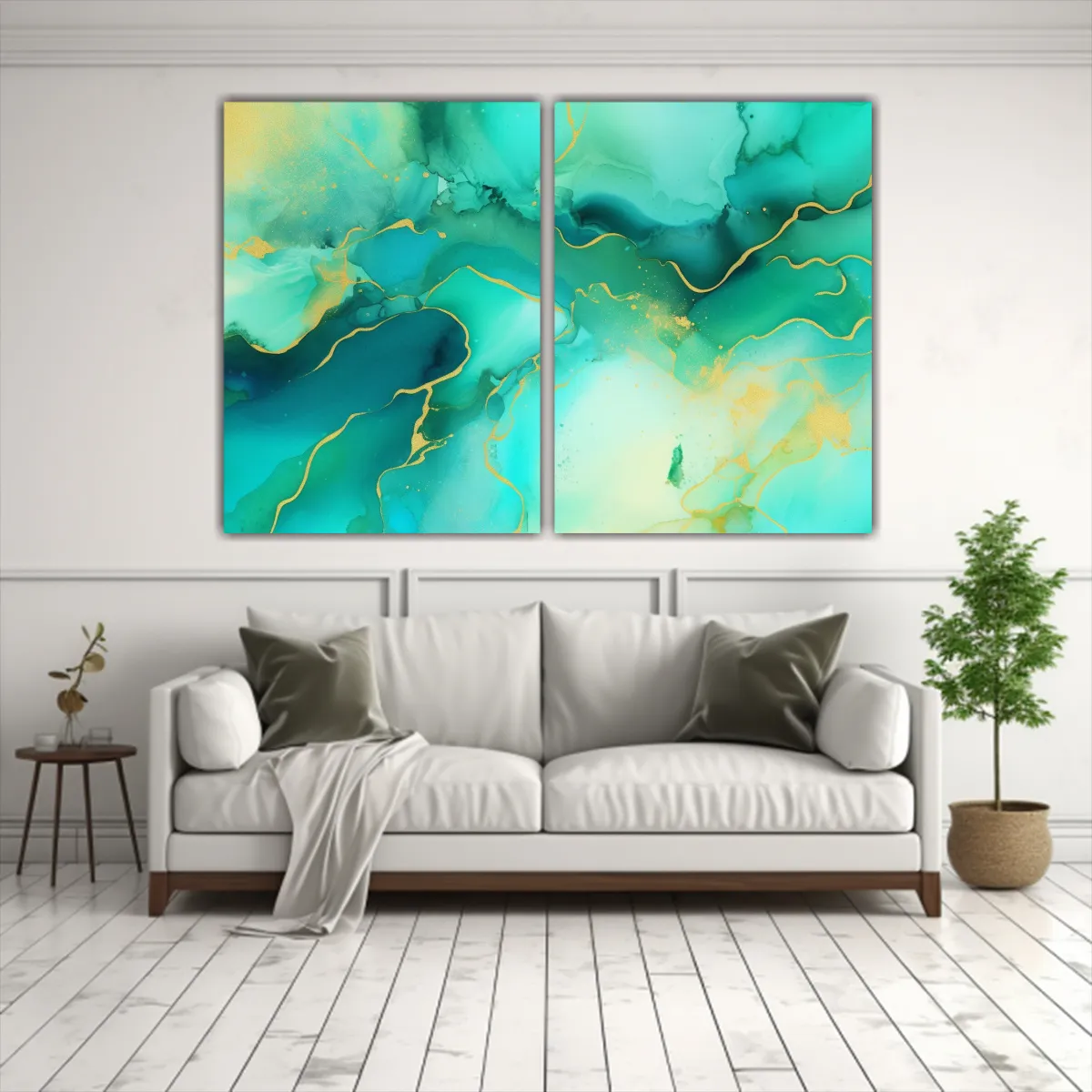 GENERICO - Venta De Doble Tela En Bastidor Escena De Tinta 40x30 Cm