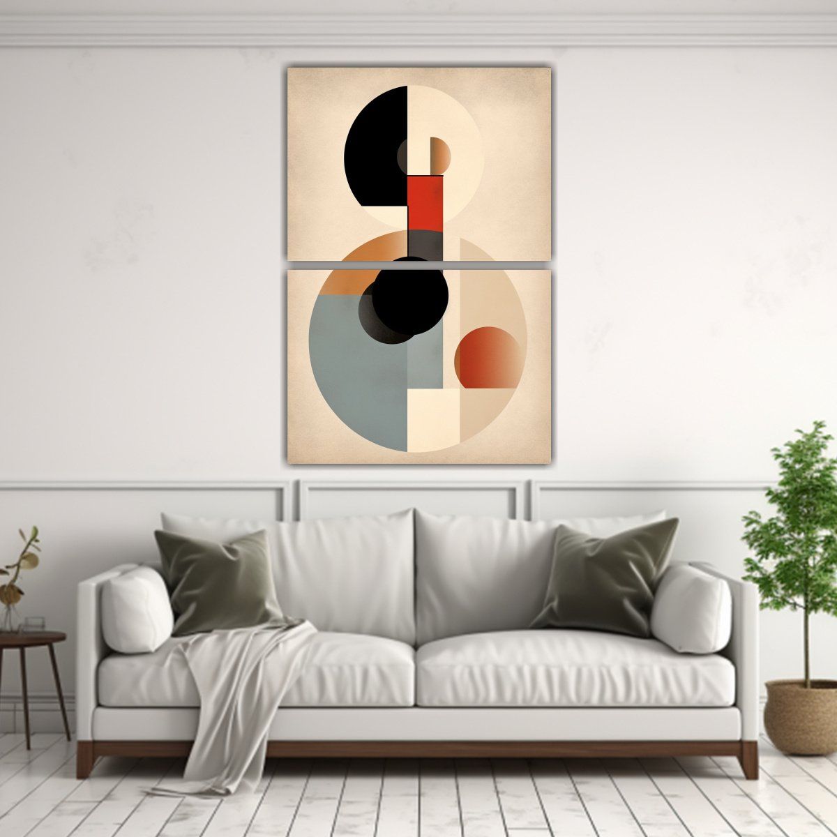 GENERICO - Pinturas Minimalistas Vida Mid Century Para 30x40 Cm