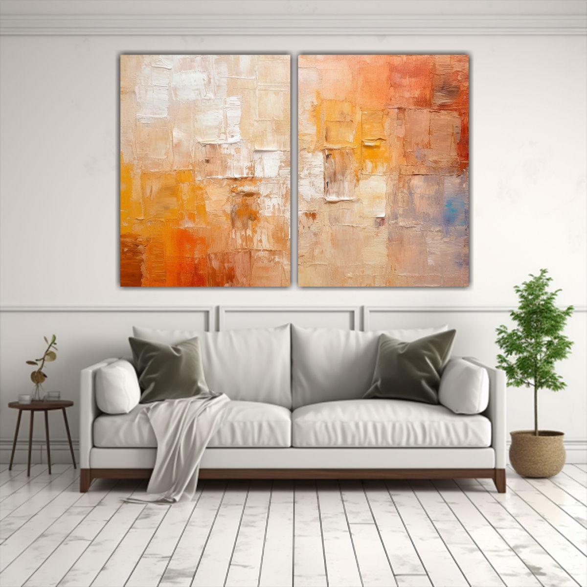 GENERICO - Pinturas En Lienzo Con Textura Ligera Como Fondo 80x50 Cm